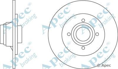 APEC BRAKING dsk2813 -  Тормозной диск